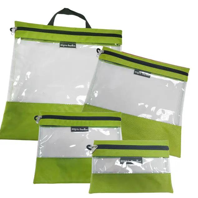 Tutto Clear Organizing Bags - LIME