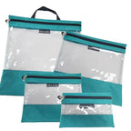 Tutto Clear Organizing Bags - TURQUOISE