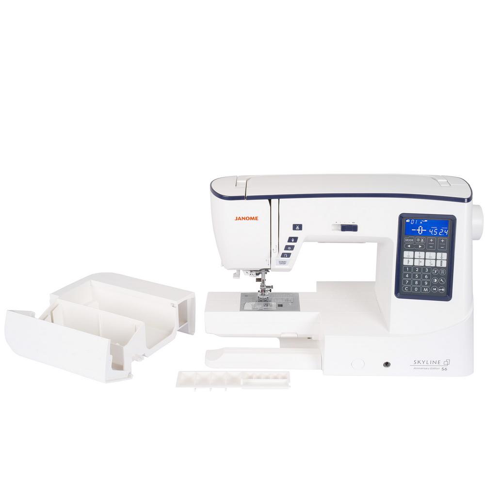 Janome Skyline S6 Anniversary Edition Sewing and Quilting Machine (OPEN BOX MODEL) - Sewingmachinesplus.com