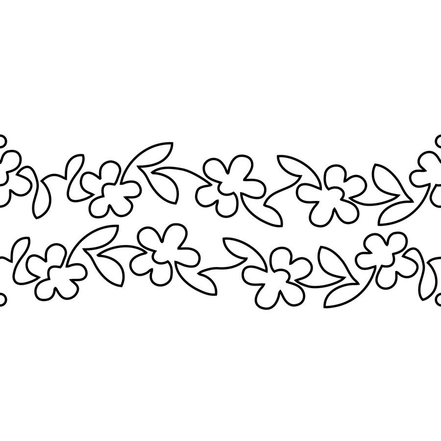 Groovy Board - 10in. Flowers on Parade Quilting Template