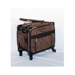 17" Tutto Small Carry-On Luggage on Wheels - CHOCOLATE