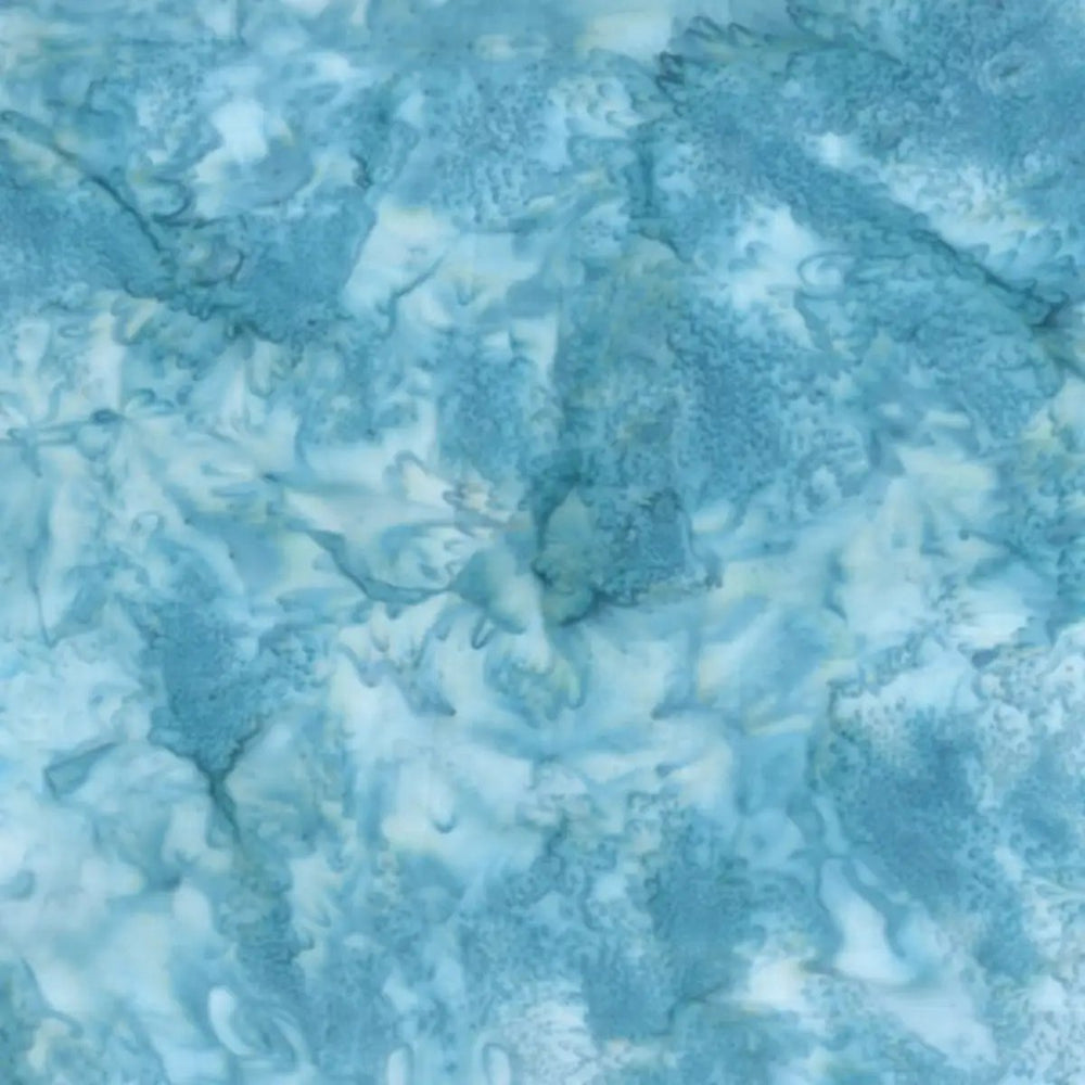 Hoffman 1895 Watercolors Pool aqua teal cotton batik quilting fabric