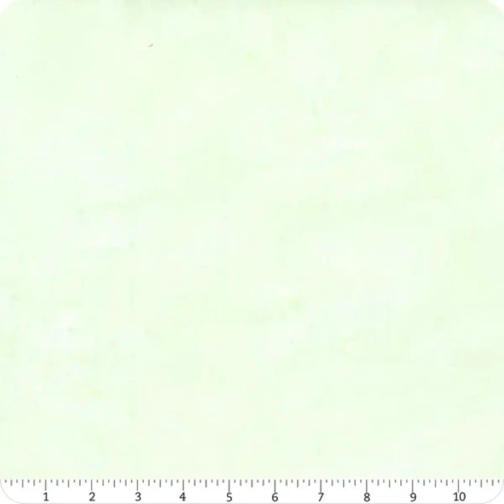 Hoffman Bali Watercolors Seagrass quilting cotton fabric with soft light green hand-dyed watercolor texture.