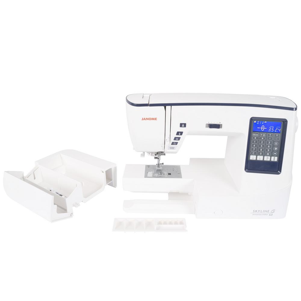 Janome Skyline 3 Anniversary Edition Sewing and Quilting Machine (Open Box Model) - Sewingmachinesplus.com