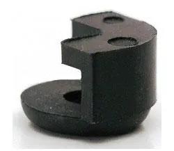 Rubber Cushions for Featherweight Foot Control, Singer, set of 4, black.