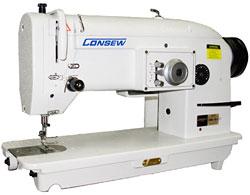 Consew 199RB single-needle, drop-feed Stitch Type-3A w/ Table & Motor