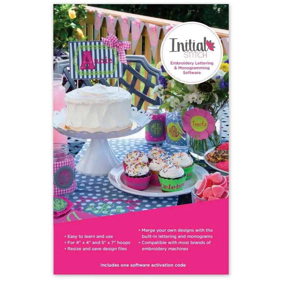 Doorbuster Brother Initial Stitch Embroidery Lettering & Monogramming Software (SAINIT) - Sewingmachinesplus.com
