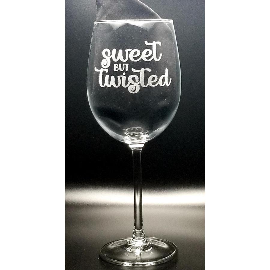 Wine Glass - Sweet But Twisted - Sewingmachinesplus.com
