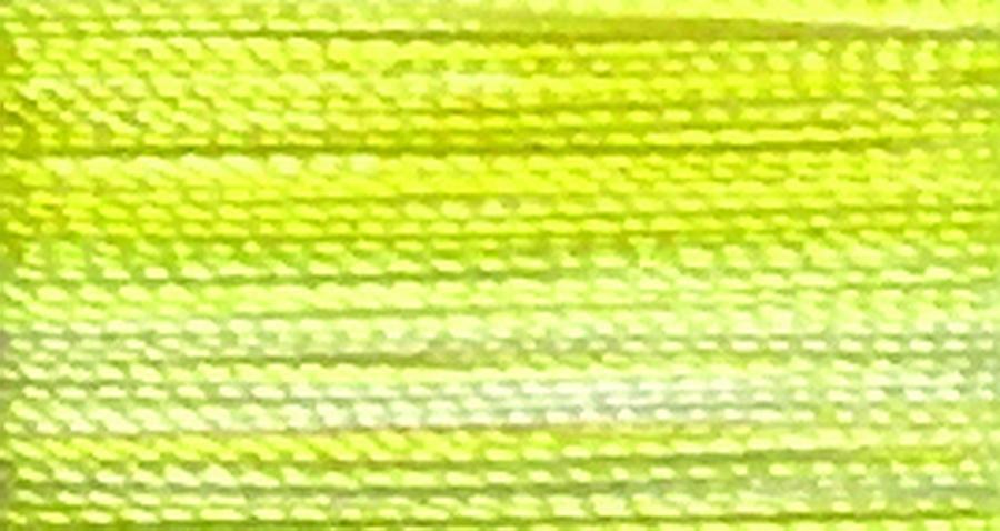 V53 - Floriani Variegated Embroidery Thread, Yellow Stripe, 1,100yd spool