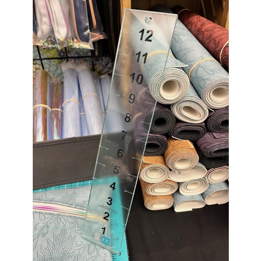 Classi Creations 2.5" x 13" Acrylic Grip Ruler - Sewingmachinesplus.com