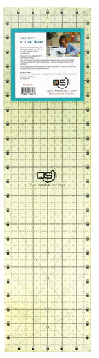 Quilters Select 6" x 24" Non - Slip Ruler - Sewingmachinesplus.com