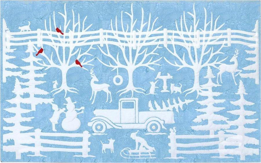 Winter In Wedgewood by Joanne Hoffman Fabric Kit (JHWW - 541) - Sewingmachinesplus.com
