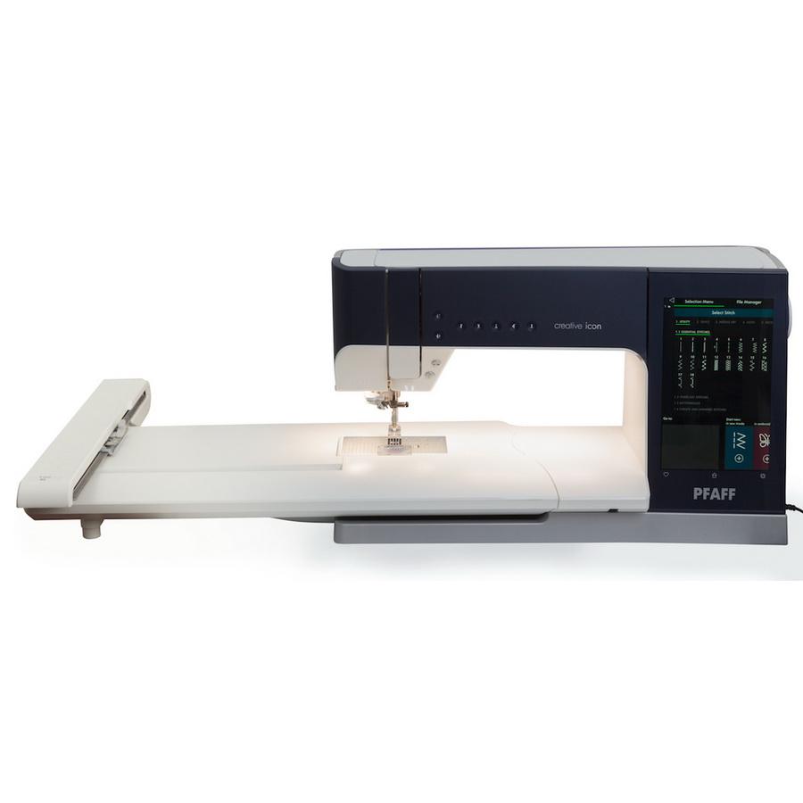 Pfaff Creative Icon Sewing & Embroidery Machine with Ribbon Embroidery Attachment - Sewingmachinesplus.com