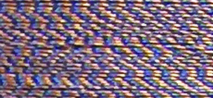 Floriani embroidery thread FU05 mixed Blue/Peach, 1,100yd spool