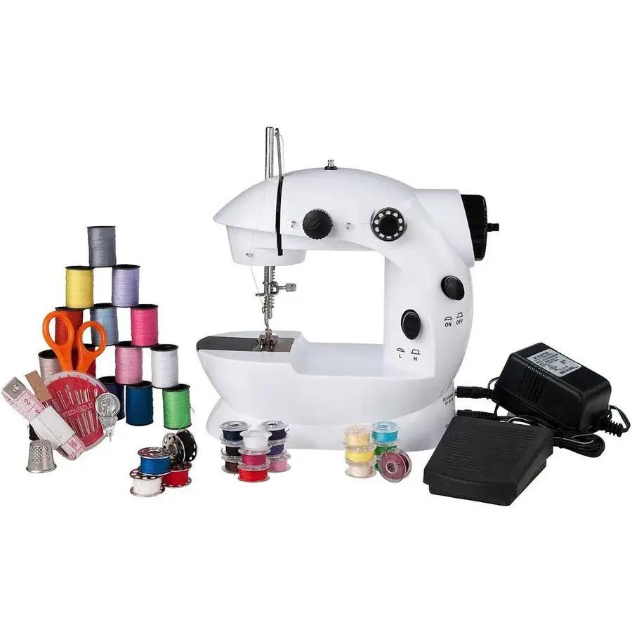 Sunbeam Mini Portable Sewing Machine with Sewing Kit, Foot Pedal & AC Adapter - Sewingmachinesplus.com