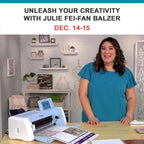 Unleash Your Creativity with TV's Julie Fei - Fan Balzer with the new Scan N Cut DX - 225 Machine included in your event fee - Sewingmachinesplus.com