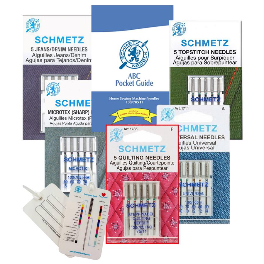 Euro - Notions Piecing & Quilting Sewing Machine Needle Bundle, Assorted Needles & Sizes - Sewingmachinesplus.com