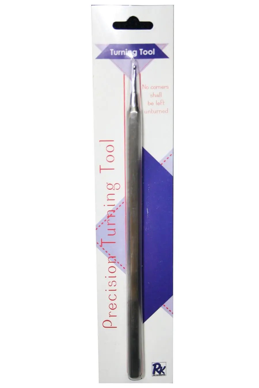 RNK Distributing Precision Turning Tool, embroidery accessories, metallic silver, in packaging on white display.
