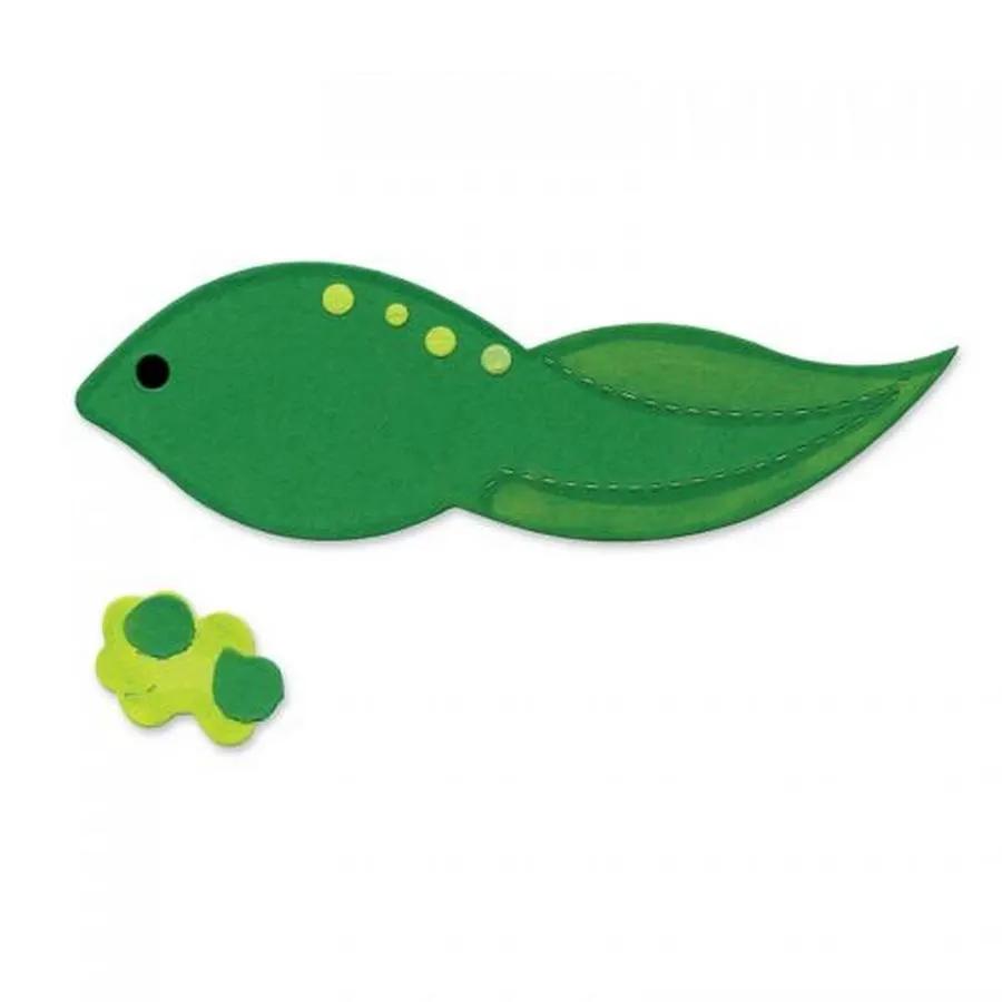 Sizzix Bigz Die - Frog Tadpole w/Eggs - Sewingmachinesplus.com