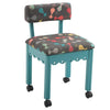 Arrow 6106 Red or 6109 Blue Sewing Chair - Cats Meow Print