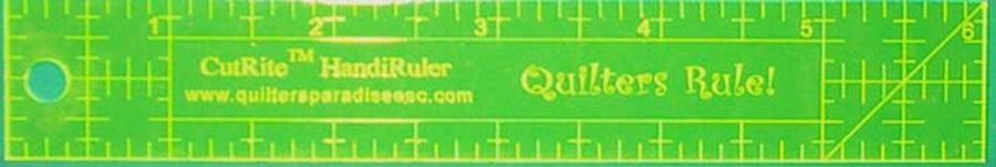 Quilters Paradise Engraved CutRite Handi Ruler
