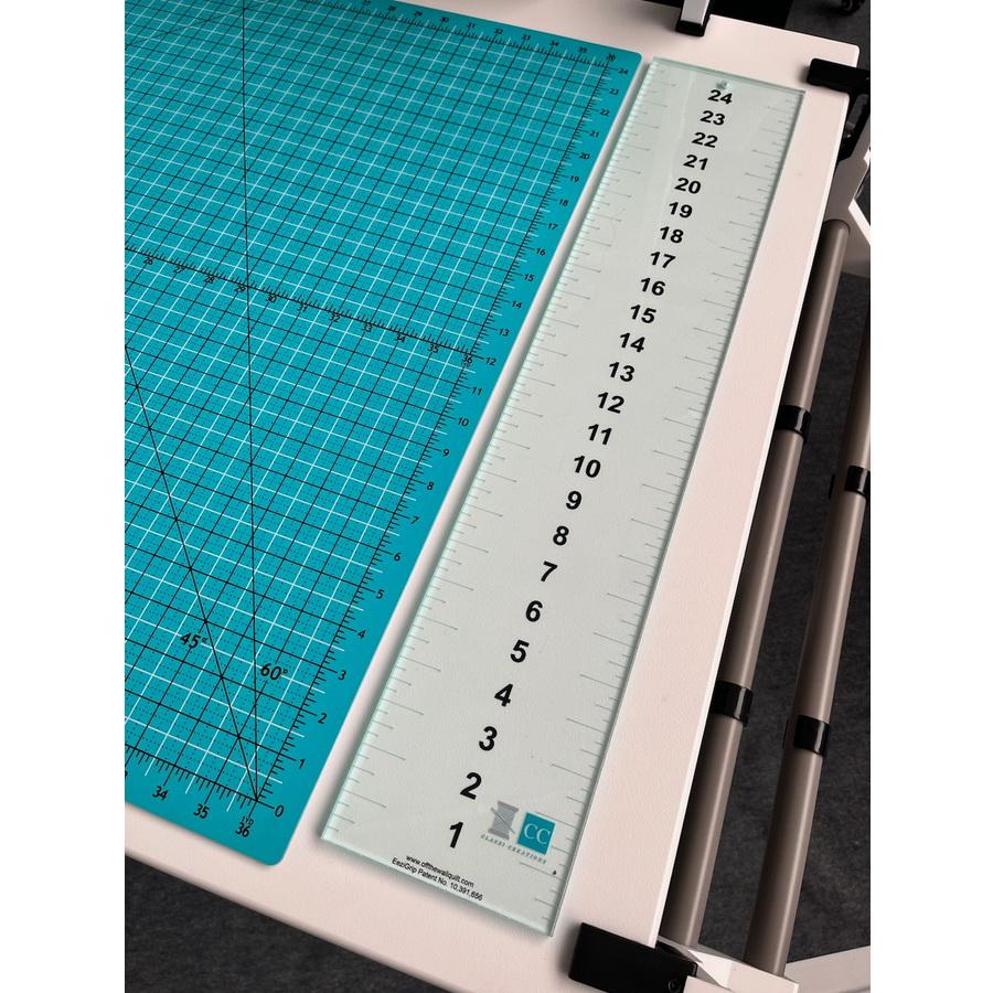 Classi Creations 5" x 25" Acrylic Grip Ruler - Sewingmachinesplus.com