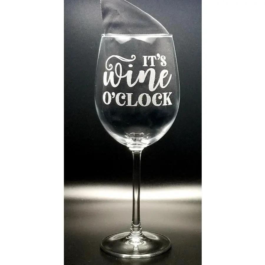 Wine Glass - Wine O Clock - Sewingmachinesplus.com