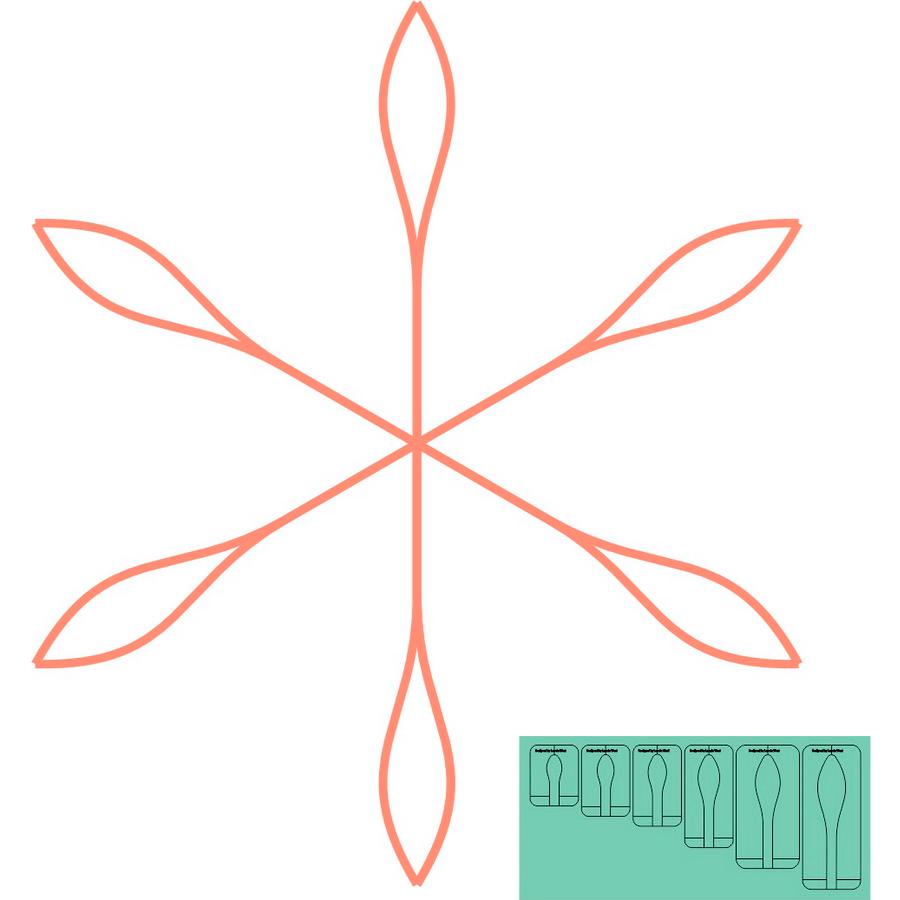 Sew Steady Westalee Design Grand Leaf Center 2 Templates - Sewingmachinesplus.com