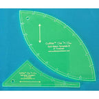 Quilters Paradise CutRite Split Melon 8 Inch Finished Template - Sewingmachinesplus.com