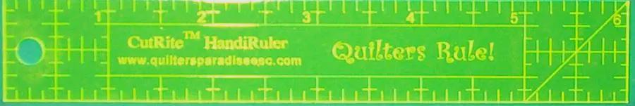 Quilter's Paradise CutRite Mini HandiRuler (1"x6") - Quilter's Rule - Sewingmachinesplus.com