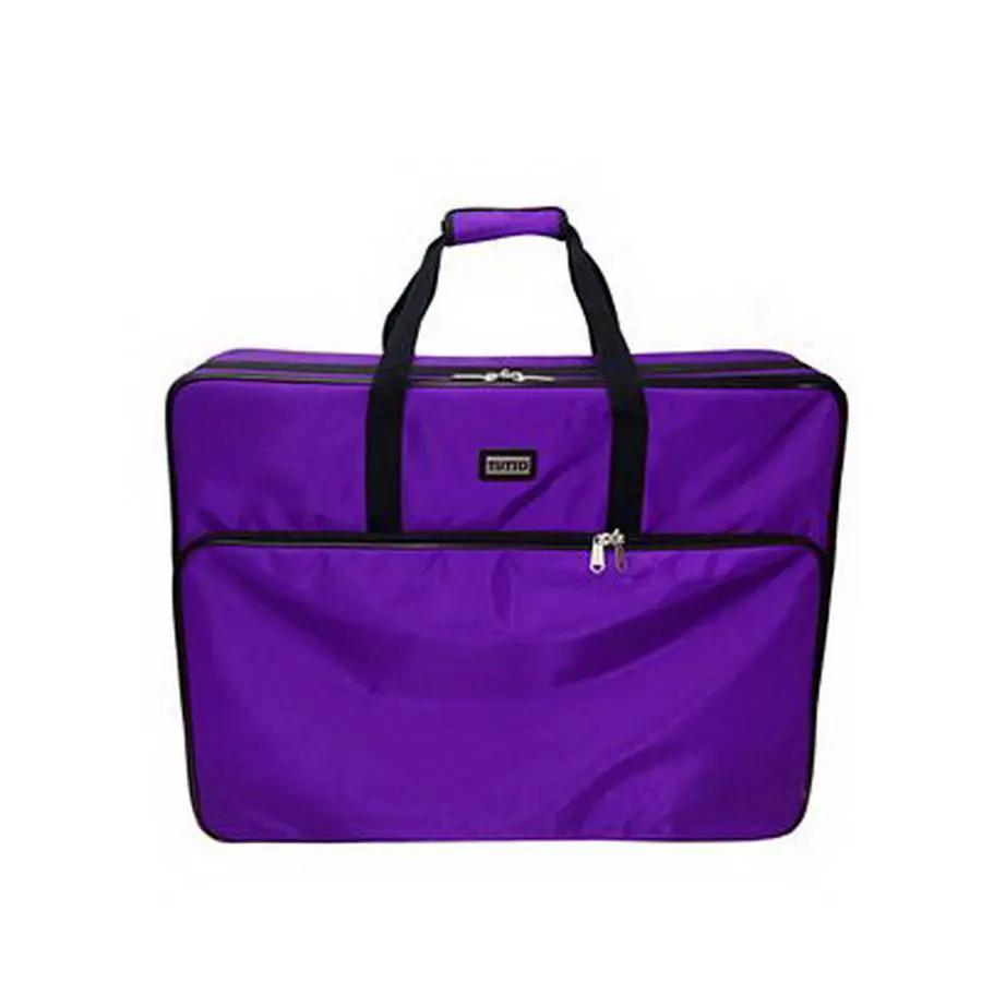 Tutto X-Large Purple Embroidery Project Bag with black handles