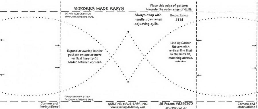 Quilting Made Easy - Borders Made Easy Pattern #114