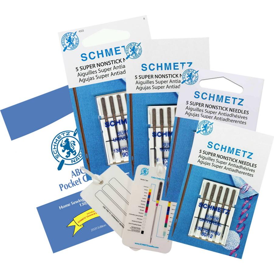 Euro - Notions Super NonStick Sewing Machine Needle Bundle, Assorted Sizes - Sewingmachinesplus.com