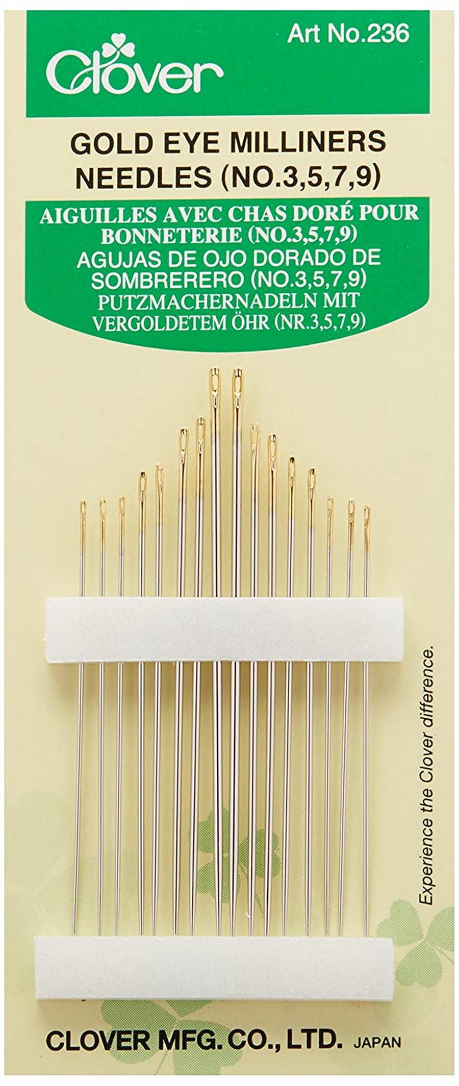 Clover Gold Eye Milliners Needles