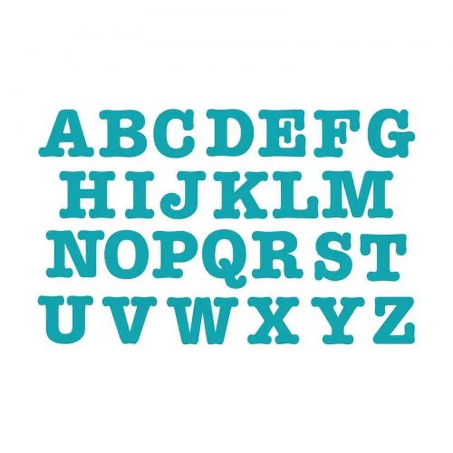 Sizzix Bigz Alphabet Set 26 Dies - AllStar 3 1/2in Capital Letters - Sewingmachinesplus.com