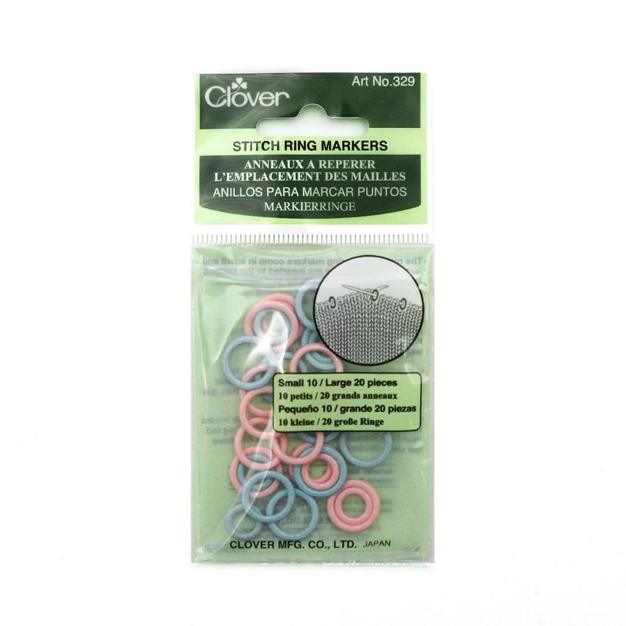 Clover Knitting Stitch Marker Rings (Quantity of 3) - Sewingmachinesplus.com