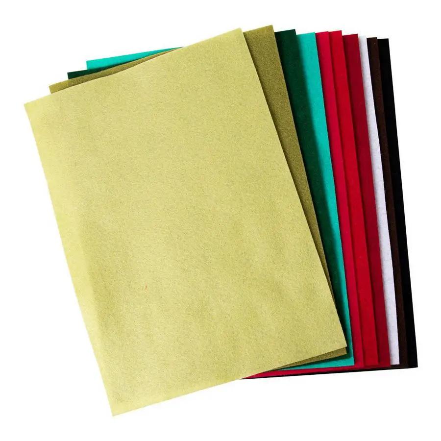 Sizzix Surfacez - Festive Colored Felt Sheets 10PK - Sewingmachinesplus.com