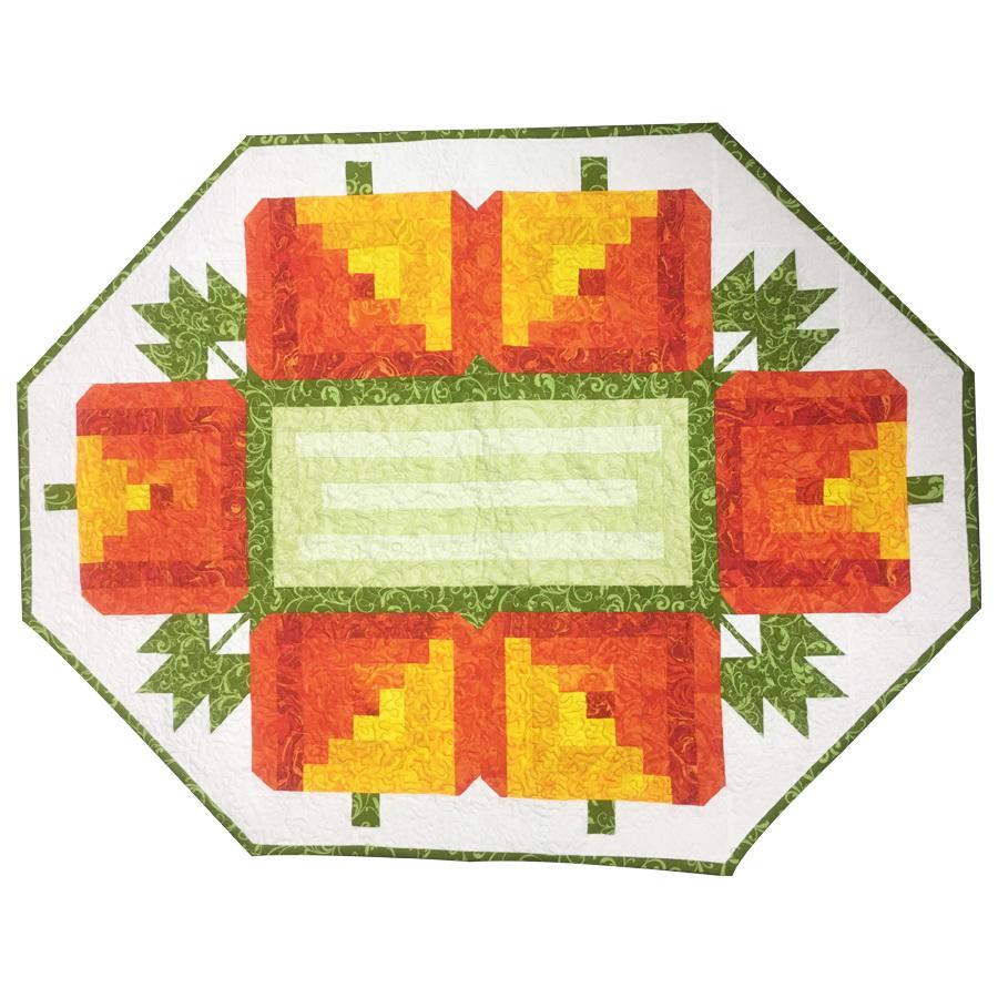 Ready to Sew Log Cabin Pumpkins Pre-cut Quilt Kit