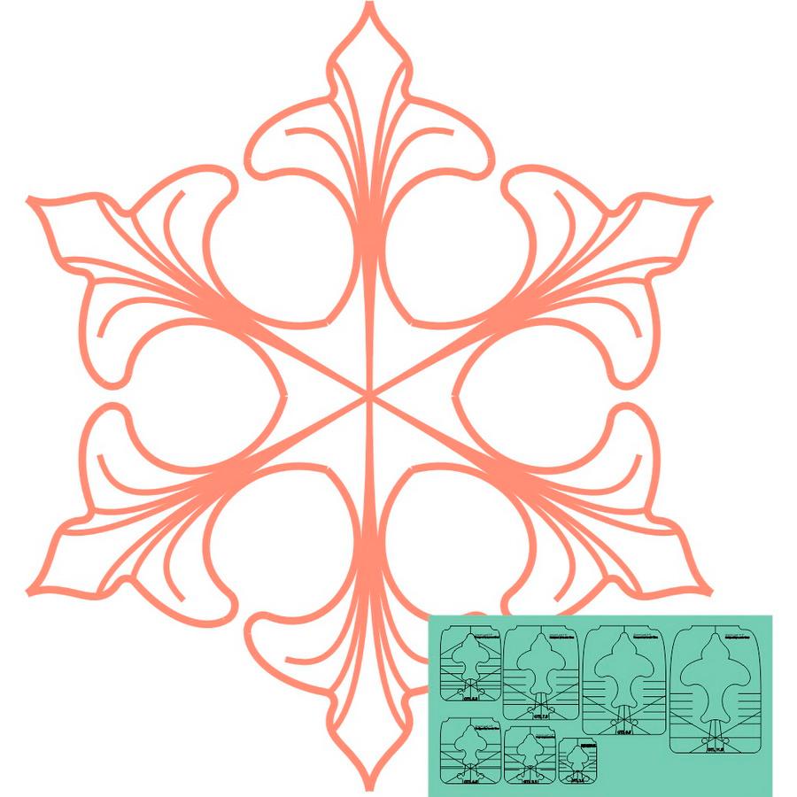 Sew Steady Westalee Design Grand Leaf Templates - Sewingmachinesplus.com