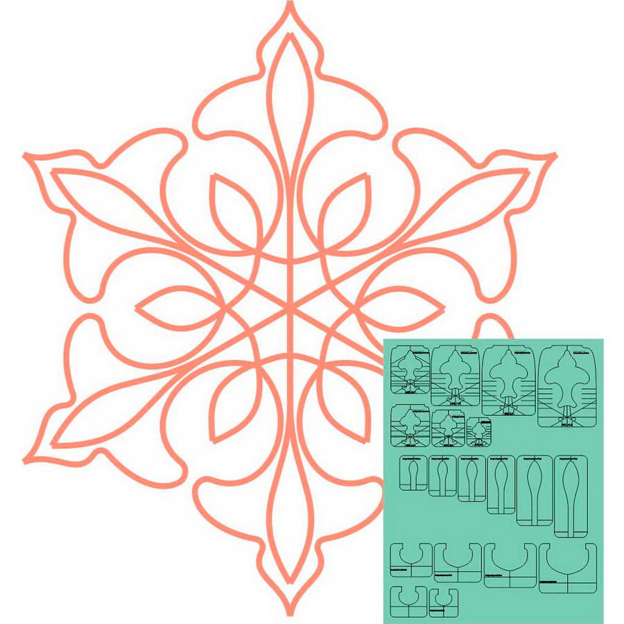 Sew Steady Westalee Design 3 Piece Grand Leaf Sampler Template Set