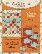New Leaf Stitches - All a Twitter Woodland Song Fabric Kit by Kari Carr