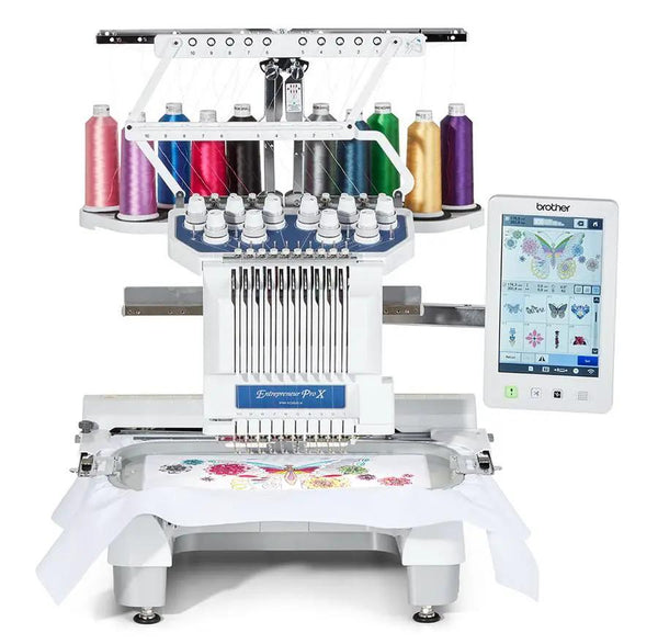 Brother PR1055X Entrepreneur Pro X 10 Needle Multi-Needle Embroidery M