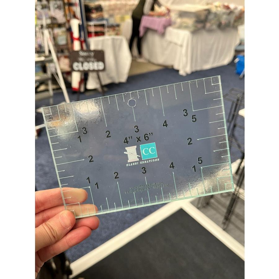 Classi Creations 4" x 6" Acrylic Grip Ruler - Sewingmachinesplus.com