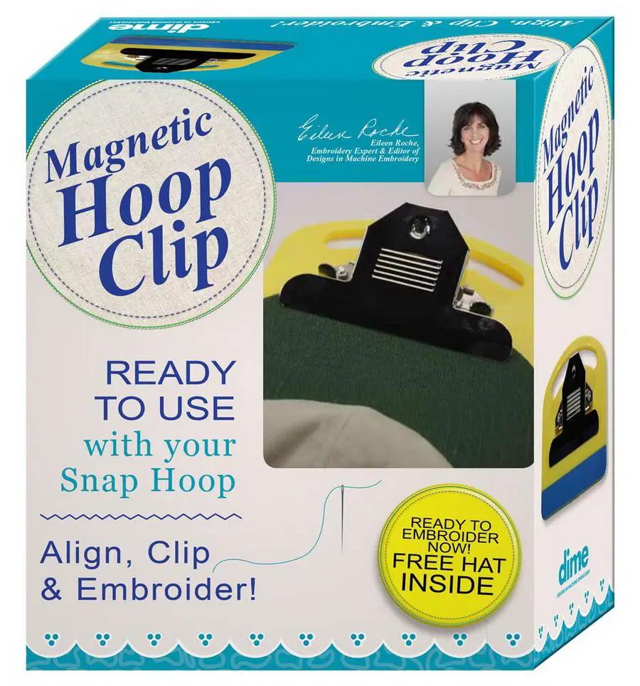 DIME Magnetic Hoop Clip, ready to use with your Snap Hoop, blue packaging.