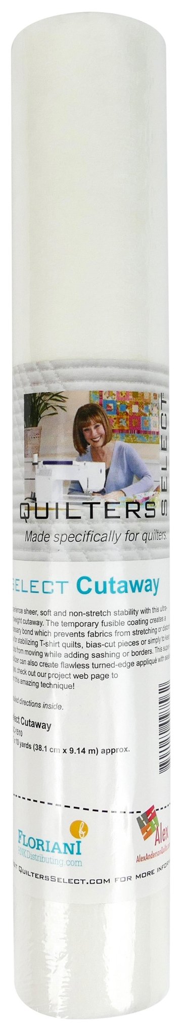 Quilters Select 15" x 10 Yards Cutaway (Fusible) Stabilizer - Sewingmachinesplus.com