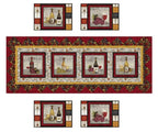 Wine Night Table Set Fabric Quilt Kit (Placemat and Table Runner) - Sewingmachinesplus.com