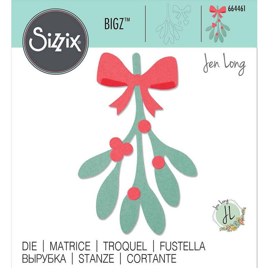 Sizzix Bigz Die Mistletoe Leaves by Jen Long - Sewingmachinesplus.com