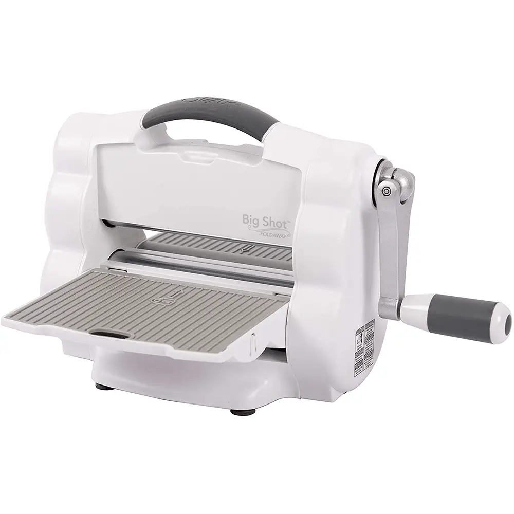 Sizzix Big Shot Foldaway Machine Only (White & Gray) - Sewingmachinesplus.com