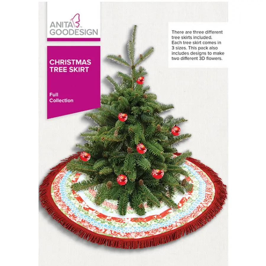 Anita Goodesign Christmas Tree Skirts 170AGHD - Sewingmachinesplus.com