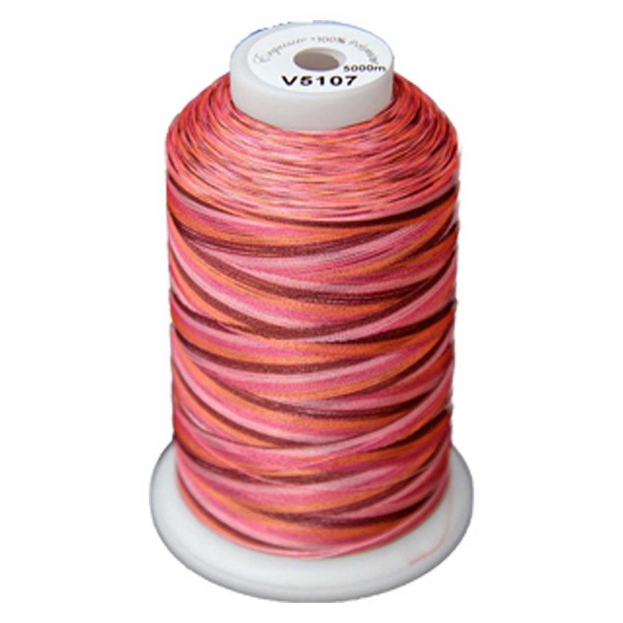 Exquisite Medley Variegated Thread - 107 Summer Berries 5000M Spool - Sewingmachinesplus.com